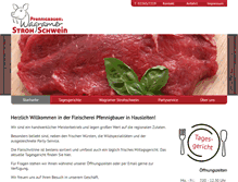 Tablet Screenshot of fleischerei-pfennigbauer.at
